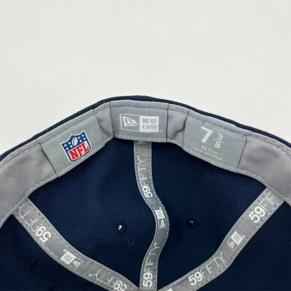 New Era Dallas Cowboys 59FIFTY Low Profile Fitted Hat Navy Blue Mens 7 3/8 NFL